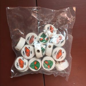 Set of 18 alien and space ship beads